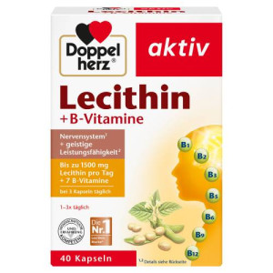 Produktbild von DOPPELHERZ Lecithin+B-Vitamine Kapseln