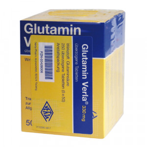 GLUTAMIN VERLA &uuml;berzogene Tabletten