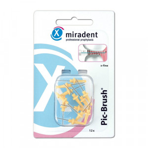 Produktbild von MIRADENT Interd.Pic-Brush Ersatzb.x-fein gelb