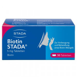 Produktbild von BIOTIN STADA 5 mg Tabletten