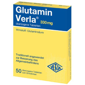 GLUTAMIN VERLA &uuml;berzogene Tabletten