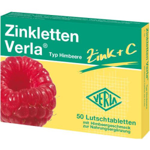 Produktbild von ZINKLETTEN Verla Himbeere Lutschtabletten