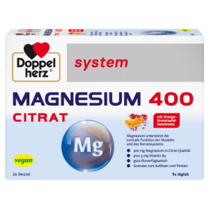 Produktbild von DOPPELHERZ Magnesium 400 Citrat system Granulat