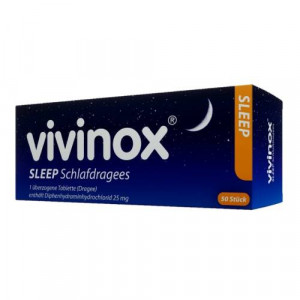 Produktbild von VIVINOX Sleep Schlafdragees &uuml;berzogene Tab.