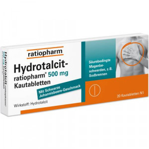 Produktbild von HYDROTALCIT-ratiopharm 500 mg Kautabletten
