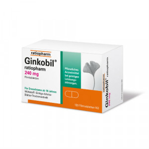 Produktbild von GINKOBIL-ratiopharm 240 mg Filmtabletten