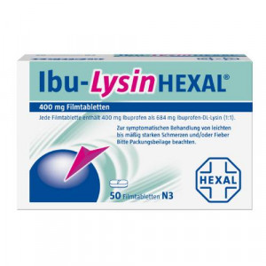 Produktbild von IBU-LYSINHEXAL Filmtabletten
