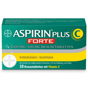 Produktbild von ASPIRIN plus C forte 800 mg/480 mg Brausetabletten