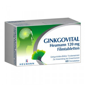 Produktbild von GINKGOVITAL Heumann&reg; 120 mg Filmtabletten