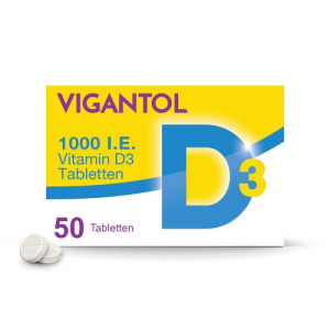 Produktbild von VIGANTOL 1.000 I.E. Vitamin D3 Tabletten