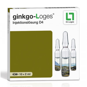 Produktbild von GINKGO-LOGES Injektionsl&ouml;sung D 4 Amp.