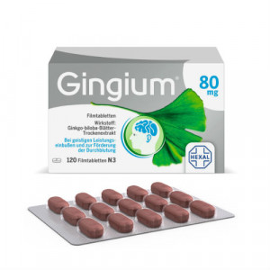 Produktbild von GINGIUM 80 mg Filmtabletten
