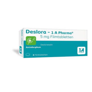 Produktbild von DESLORA-1A Pharma 5 mg Filmtabletten
