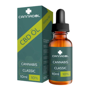 Produktbild von CBD 10% Bio Cannadol Hanfextrakt Classic Tropfen