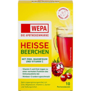 Produktbild von WEPA hei&szlig;e Beerchen+Vit.C+Zink+Magnesium Pulver