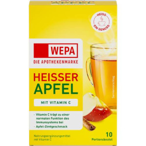 Produktbild von WEPA hei&szlig;er Apfel+Vitamin C Pulver