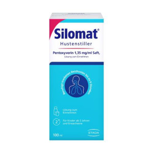 Produktbild von SILOMAT Hustenstiller Pentoxyverin 1,35 mg/ml Saft