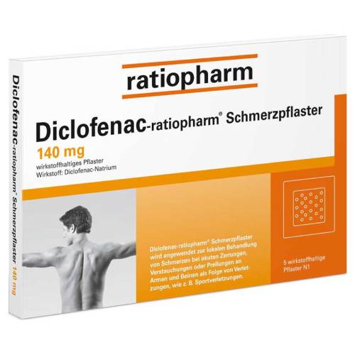 DICLOFENAC-ratiopharm Schmerzpflaster
