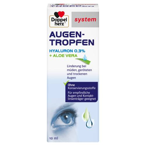 DOPPELHERZ Augen-Tropfen Hyaluron 0,3% system