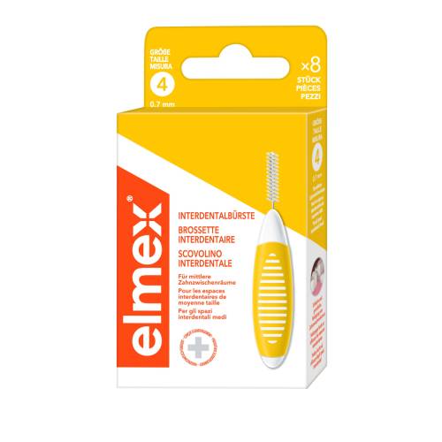 ELMEX Interdentalbürsten ISO Gr.4 0,7 mm gelb