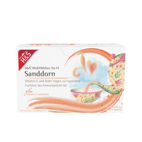 H&S Sanddorn m.Vitamin C und Selen Filterbeutel